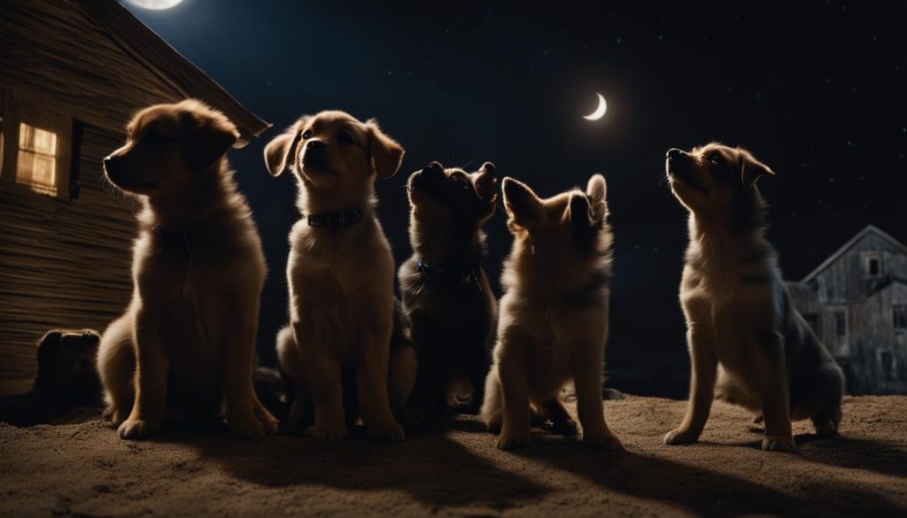 puppies barking at night