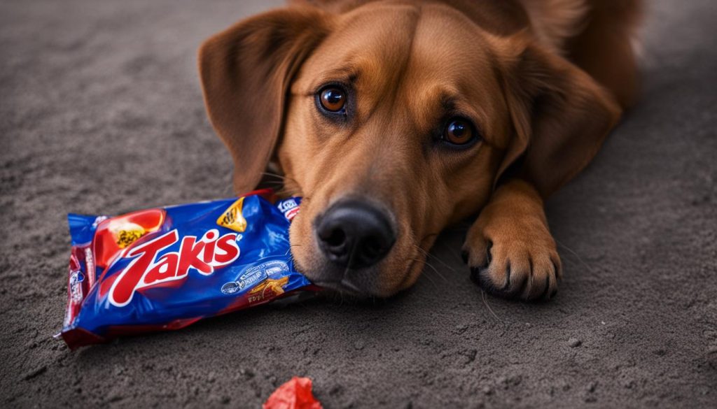 risks of dogs eating takis