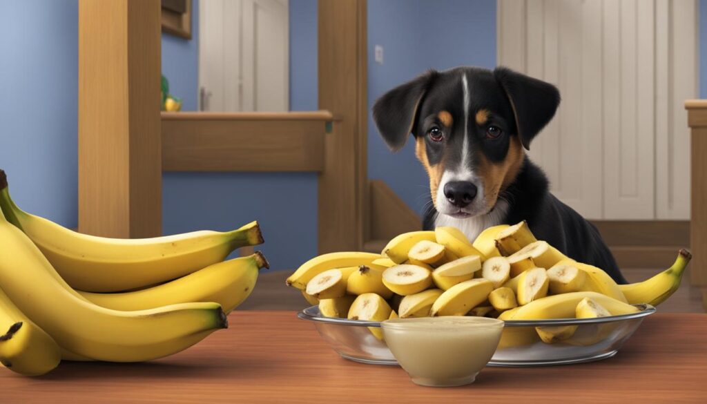 risks of feeding dogs bananas