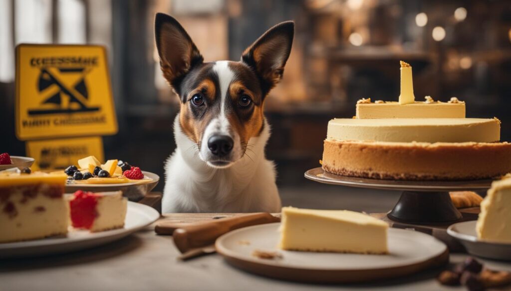 safety of cheesecake for dogs