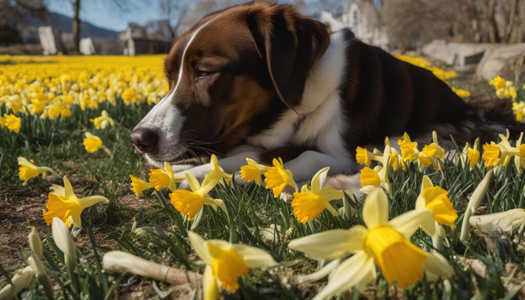 symptoms of daffodil poisoning in dogs