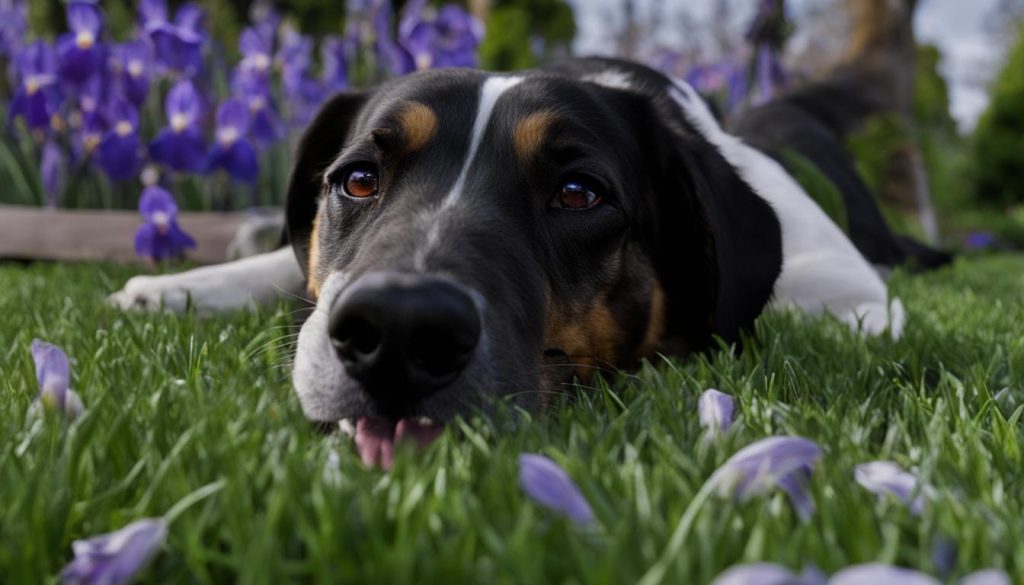 symptoms of iris poisoning in dogs