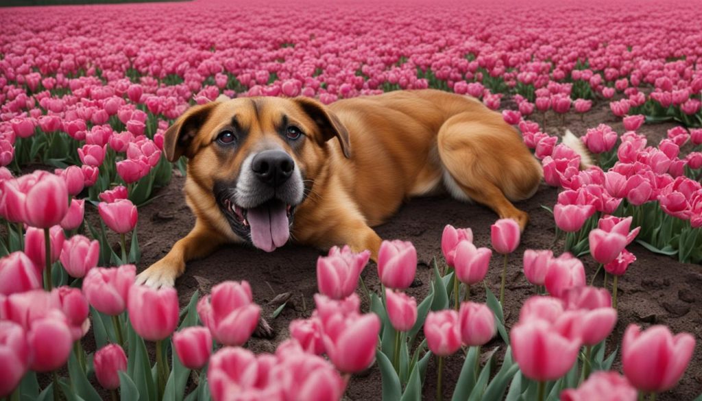 symptoms of tulip poisoning in dogs