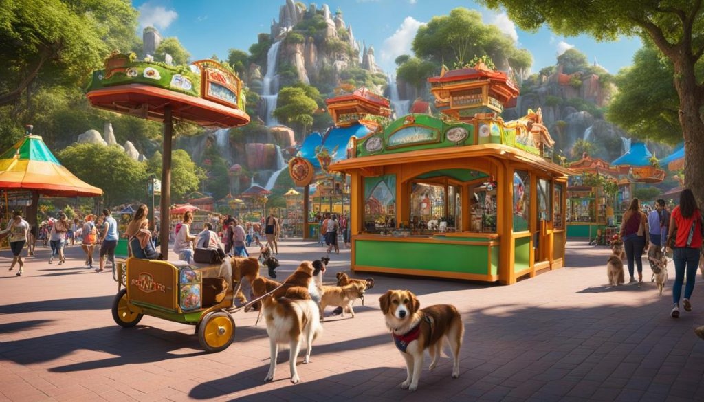 theme park with pets